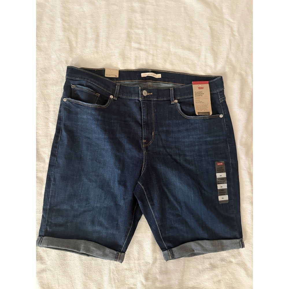 NEW Levi's Classic Bermuda Hypersoft Mid Rise Jean Shorts Women's Size 34 Levi's